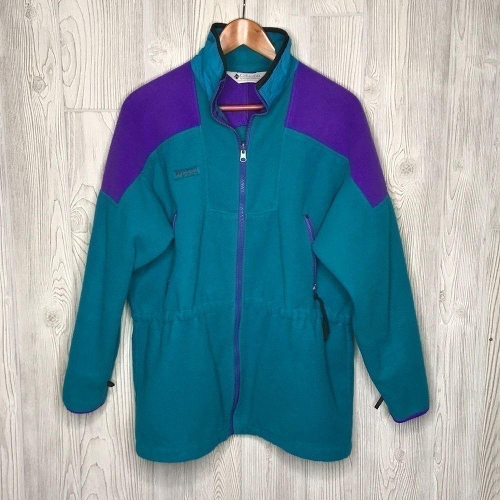 Columbia Fleece Vintage Jacket Size Large